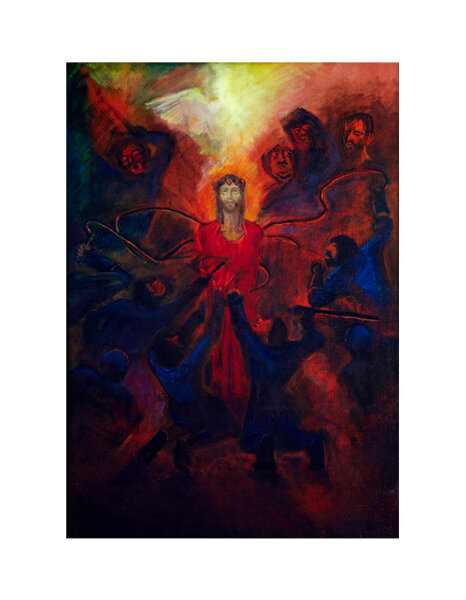 Blut-Christi-Weg - ohne Rahmen - Dornenkr&ouml;nung